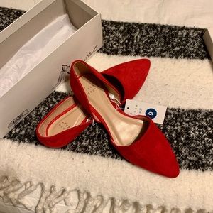 Red flats NWT - Size 9